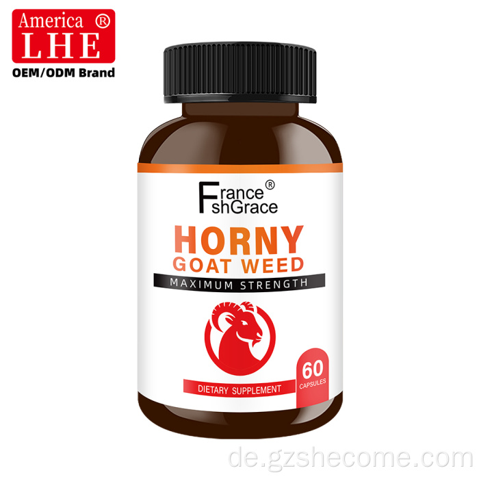 Shecome Maca-Wurzel-Kapseln Horny Goat Weed-Kapseln